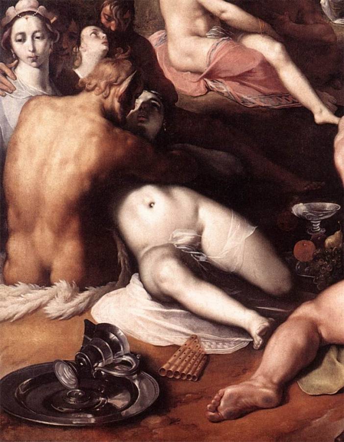 Cornelis van Haarlem - Le mariage de Pelee et Thetis (detail) 2.jpg